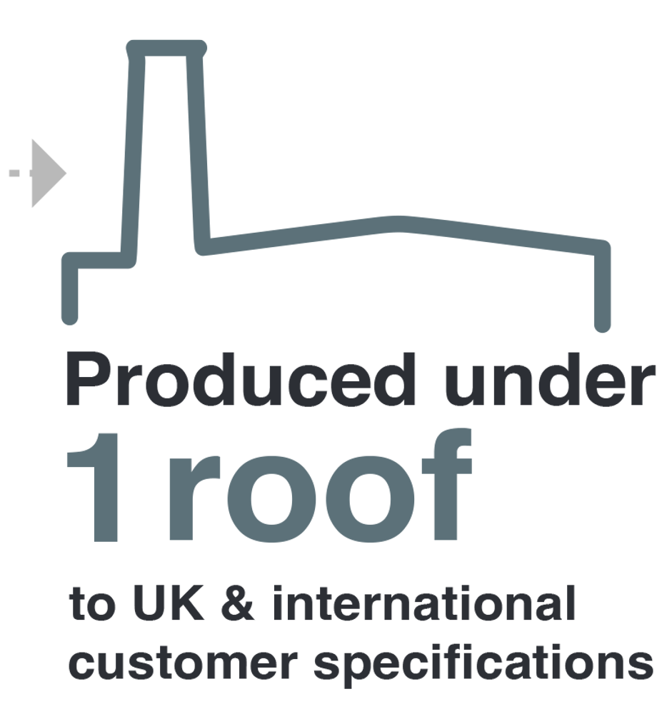Produced under 1 roof to UK and international customer specifications